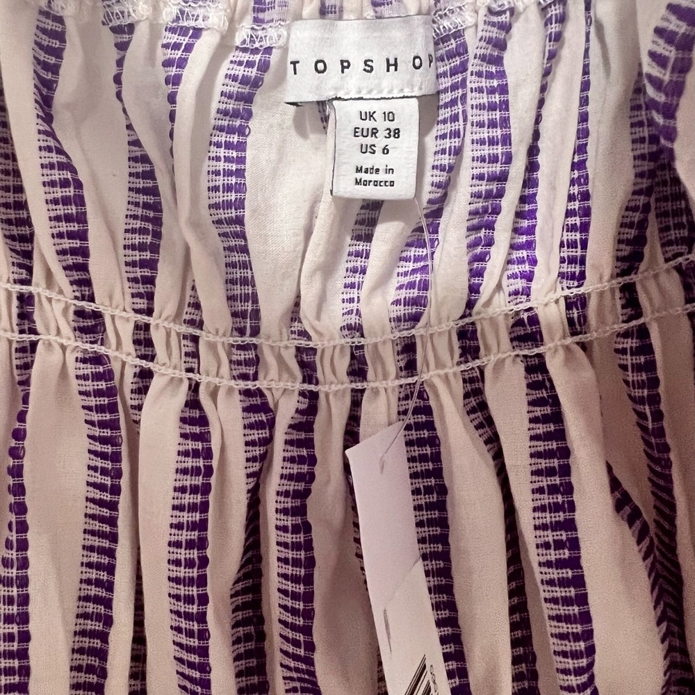 TOPSHOP Stripe Bow Tie Long Sleeve Romper Size‎ 6 - Picture 6 of 12
